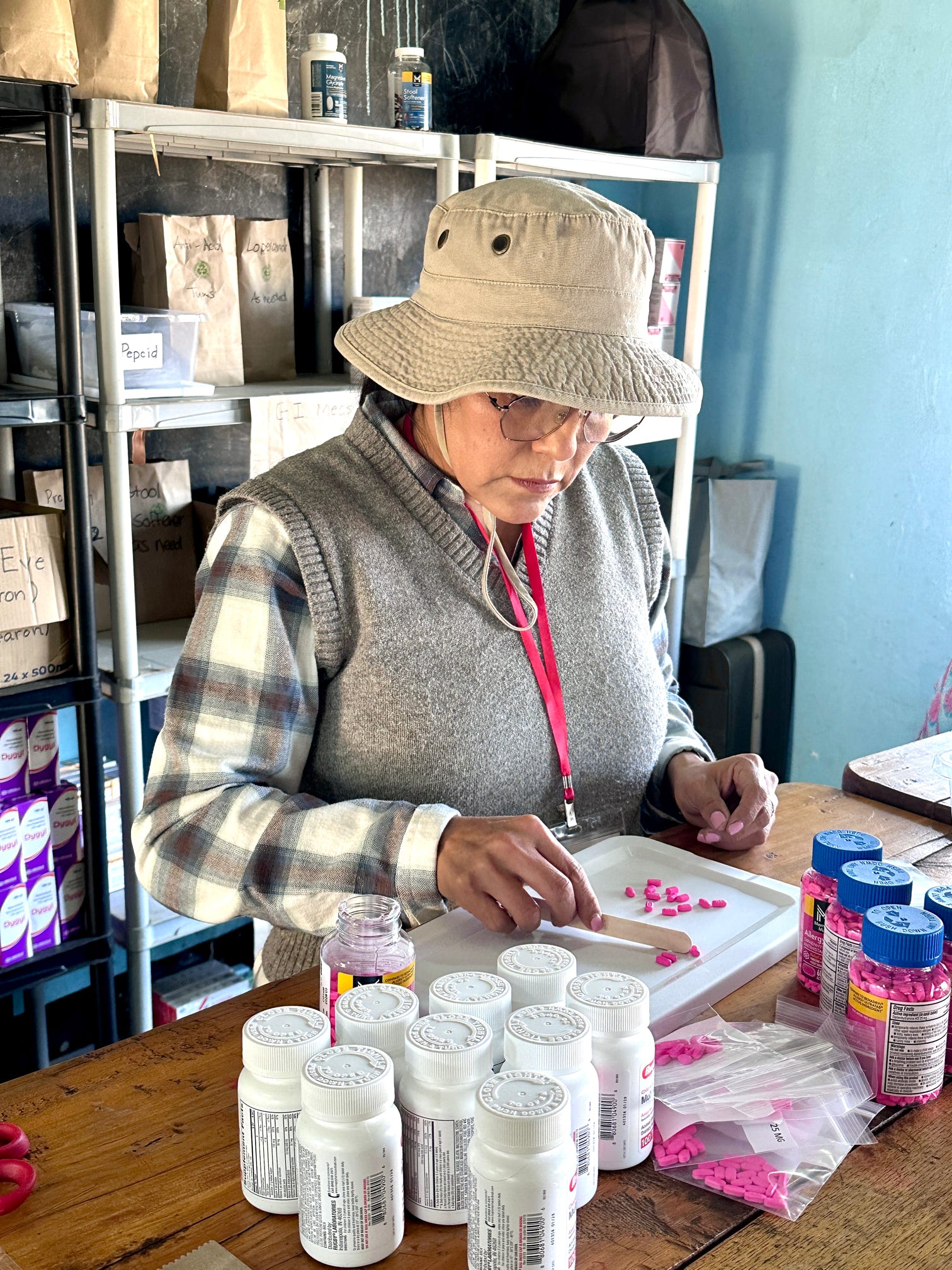 Mobile clinic serving a rural village