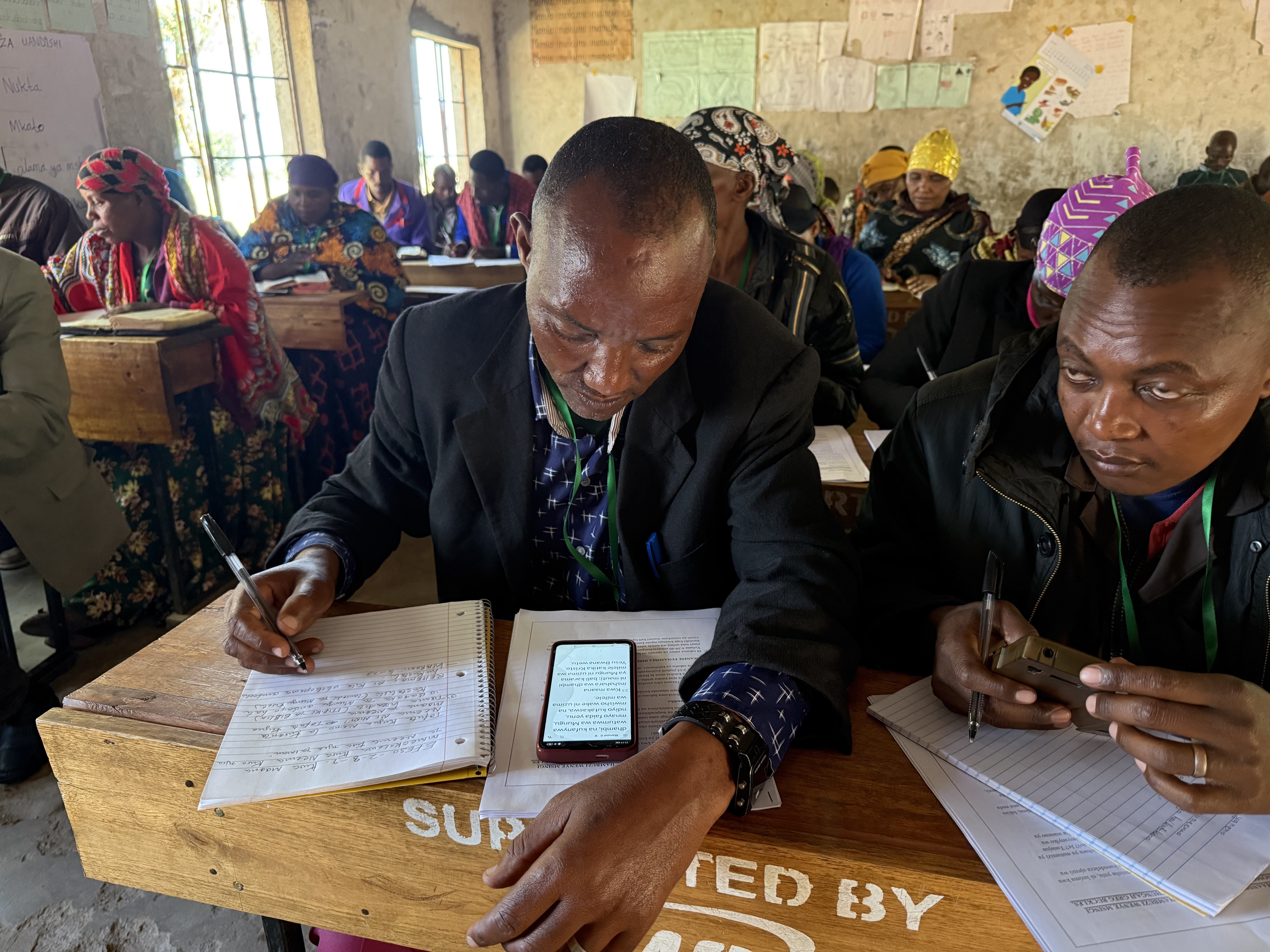 Pastors gathered for training